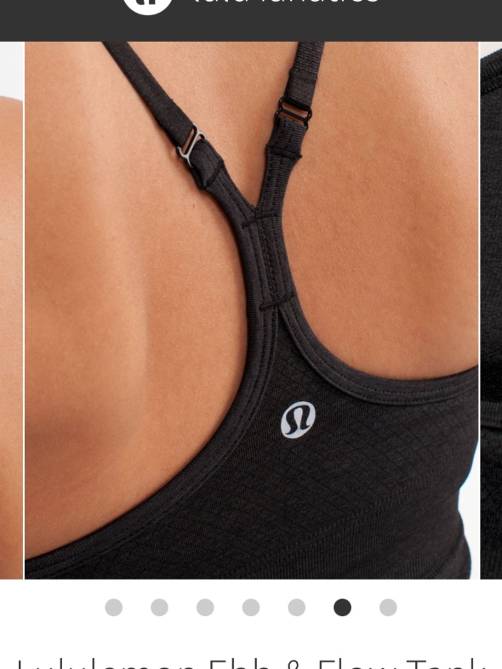 Lululemon Ebb & Flow Tank Black Size 4